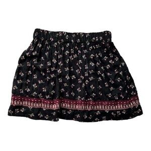 Ella Moss Black Floral‎ Skirt Size X-Small